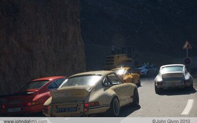 Landslide on R Gruppe Porsche Road Trip