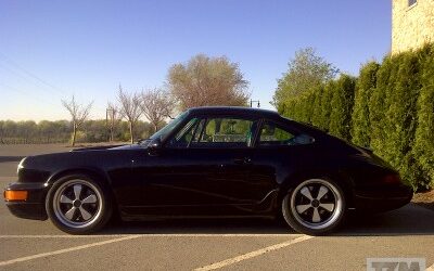 Modern 18-inch Fuchs Alloy Wheels on Classic Porsche