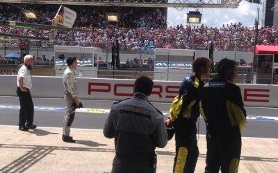 Porsche Top Brass Old and New at Le Mans